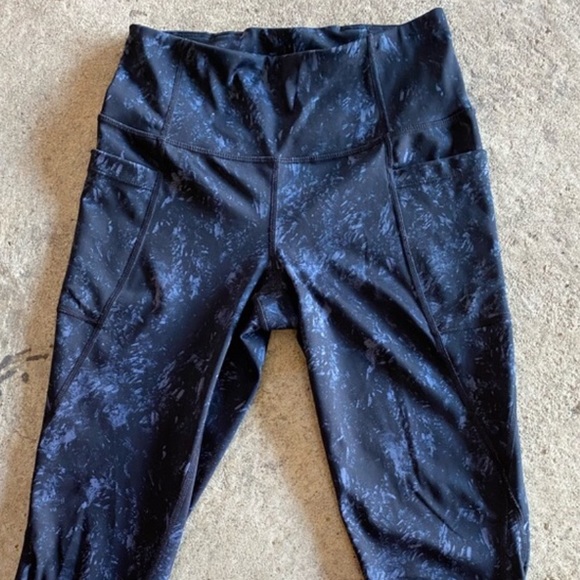 LOLE blue tight workout or lounge legging size small - Picture 3 of 7